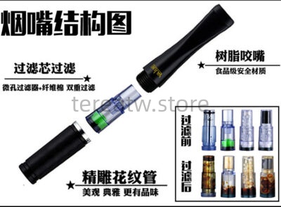 卓越淨煙 YJ-011 金屬煙嘴|可換芯循環過濾・粗細兩用・享受純淨吸煙體驗 2 雅爵 YJ-011 換芯型循環過濾金屬煙嘴粗細兩用