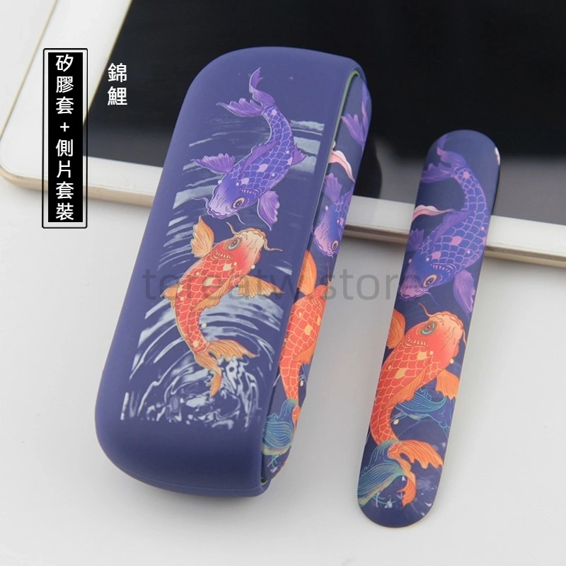 IQOS ILUMA 專用卡通矽膠保護套:蠟筆小新/辛普森/宇航員款|兩件式防摔設計 7 IQOS ILUMA 錦鯉保護套套裝